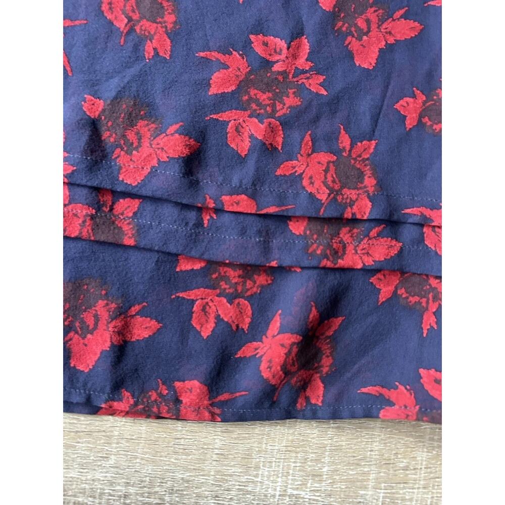 Madewell No. 6 100% Silk Floral Dress Womens 2Tie Waist Boho Midi - Picture 5 of 11